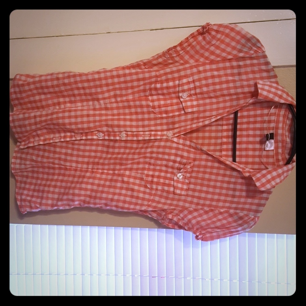 H&M pink short sleeve